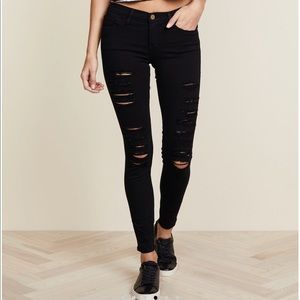 Frame Le Color Rip Skinny Jeans